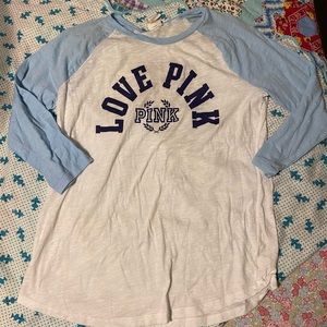 Victoria’s Secret PINK Baseball tee large
